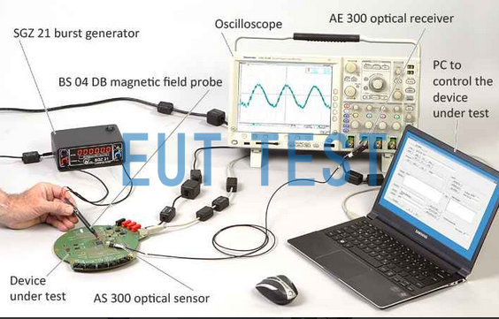 AS100 and E1 are used together to detect the pulse interference waveform from E1.