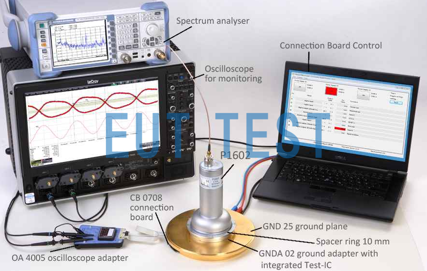 The P1602 test system is to be used in conjunction with other accessories.