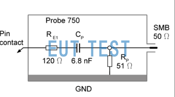 Equivalent Circuit Diagram of P750 Tested on IC Pins