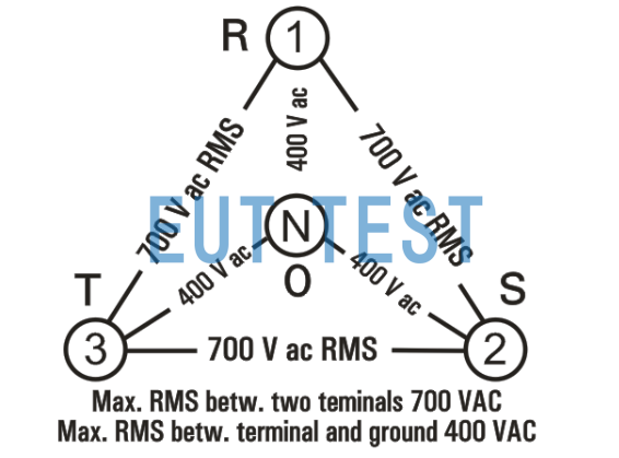 Maximum EUT Operating Voltage for NSLK 8163