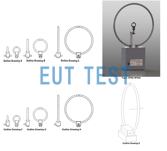 Product Drawing for Passive Magnetic Field Loop Antenna